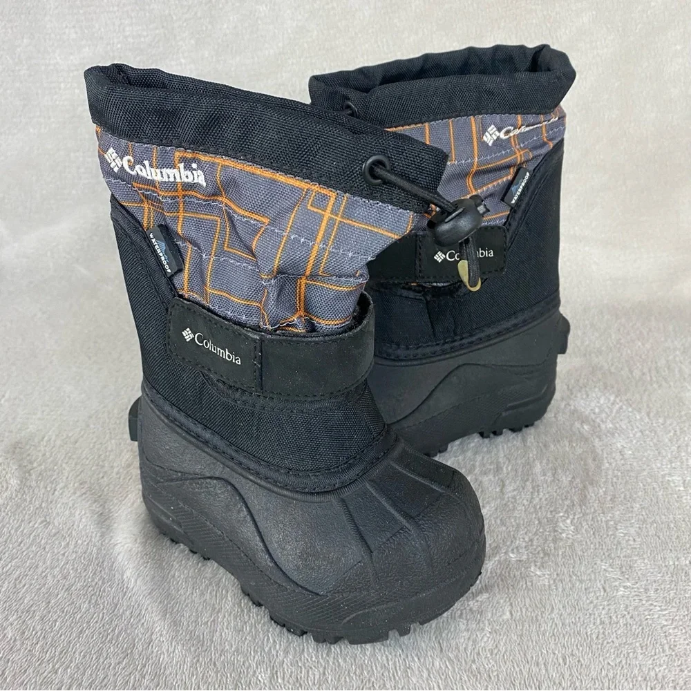 Columbia Powderbug Plus 2 Snow Boot Toddler 6 Black Waterproof Insulated NEW